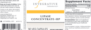 Lipase Concentrate-HP 90 vegcaps