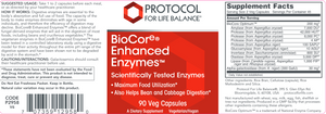 BioCore Enhanced Enzymes 90 vcaps