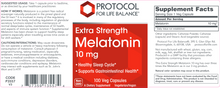 Load image into Gallery viewer, Melatonin 10mg 100 vegcaps