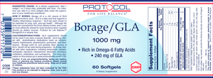 Borage/GLA 1000 mg 60 gels