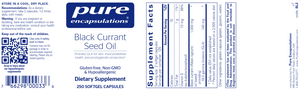 Black Currant Seed Oil 250 gels
