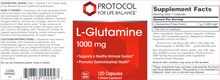 Load image into Gallery viewer, L-Glutamine 1000 mg 120 caps