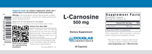 Load image into Gallery viewer, L-Carnosine 500 mg 30 caps