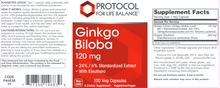 Load image into Gallery viewer, Ginkgo Biloba 120 mg 100 vegcaps