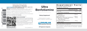 Ultra Benfotiamine 60 vcaps