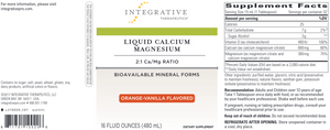 Liquid Calcium Magnesium 2:1 Orange 16oz