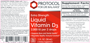 Liquid Vitamin D-3 2,000 IU 1 oz