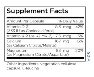 Cal/Mag Plus w/Vitamin D & K2 180 caps