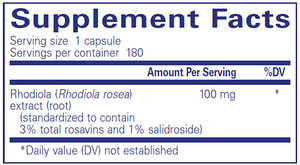 Rhodiola Rosea 100 mg 180 vegcaps