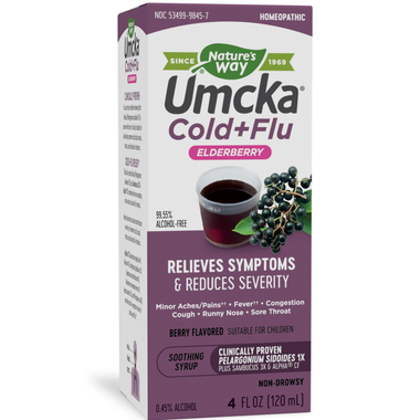 Umcka Cold+Flu Elderberry Syrup 4 oz