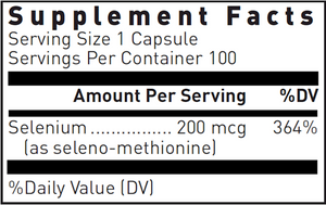 Seleno-Methionine 200 mcg 100 caps