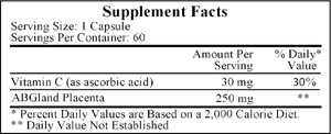 Placenta 60 caps 250 mg