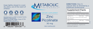 Zinc Picolinate 30 mg 100 caps
